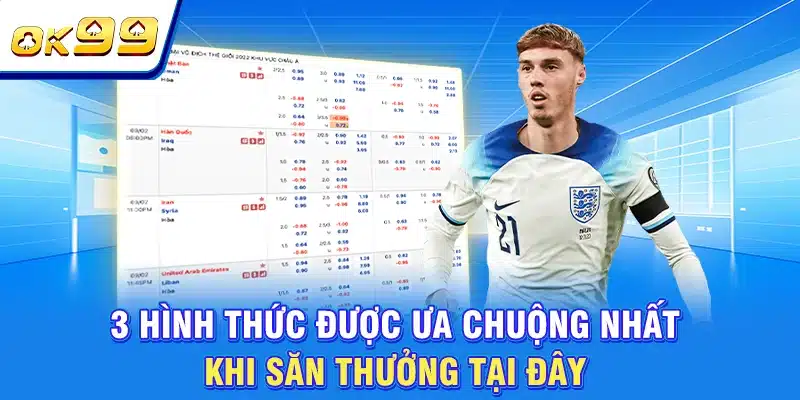 Thể Thao OK99 - Tổng Hợp Những Trận Đấu Nóng Nhất Châu Á 3 3 hình thức được ưa chuộng nhất khi săn thưởng tại đây